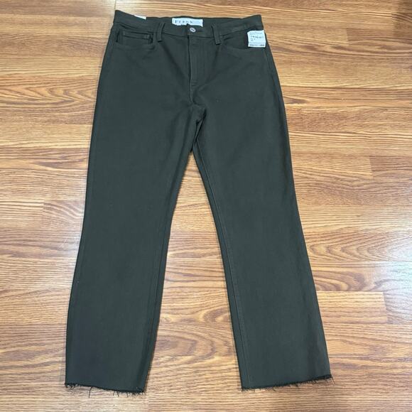 Frank & Eileen Green olive  The Everyday Straight Leg Jeans 30 - Picture 12 of 13